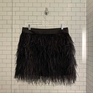 NWT. Club Monaco feather mini skirt